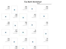 Fun Math  32 Worksheet