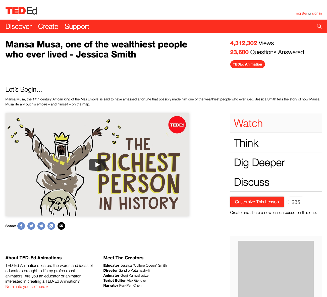 Mansa Musa, One of the Wealthiest People Who Ever Lived Instructional Video