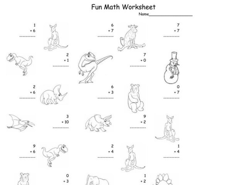 Fun Math 36 Worksheet