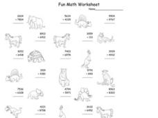 Fun Math 20 Worksheet