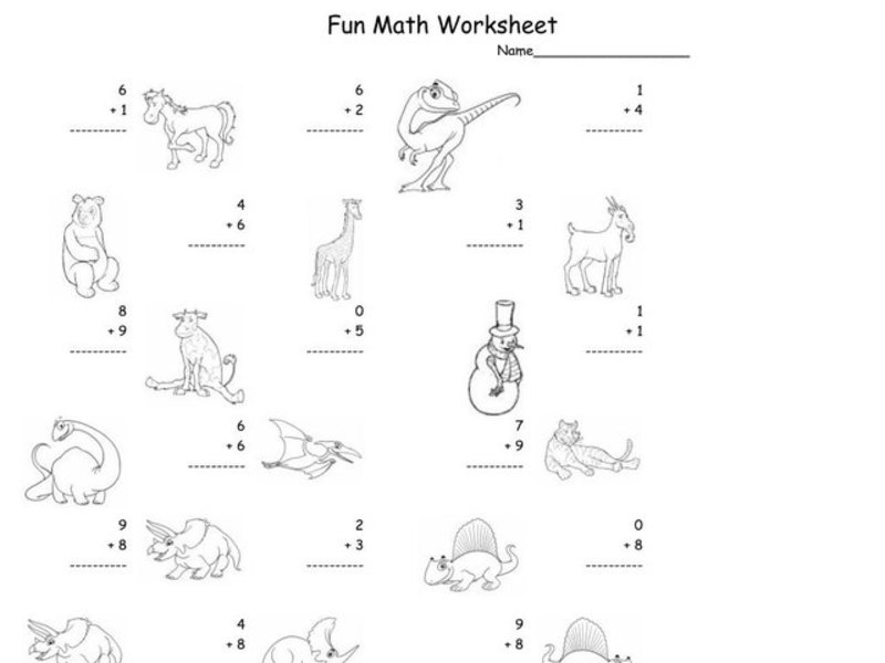Fun Math 28 Worksheet