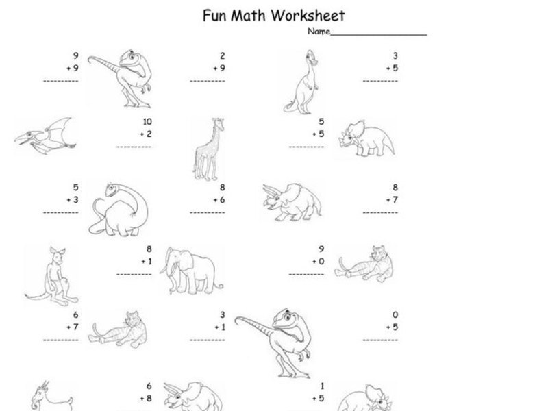 Fun Math 56 Worksheet