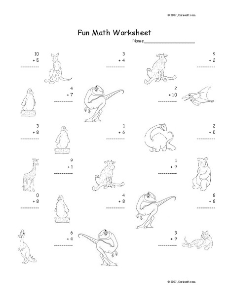 Fun Math Worksheet 14 Worksheet