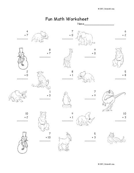 Fun Math Worksheet 22 Worksheet