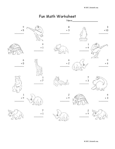 Fun Math Worksheet 24 Worksheet