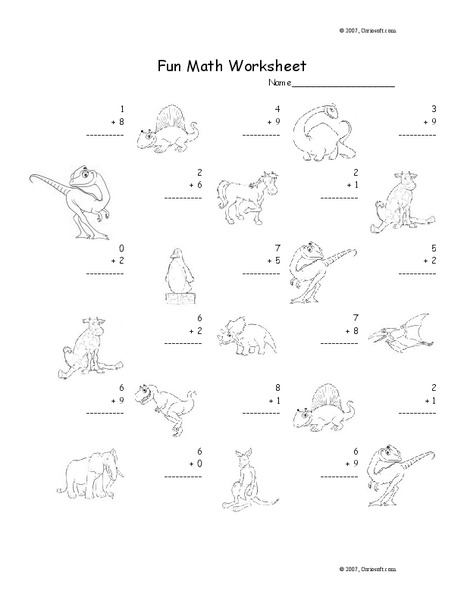 Fun Math Worksheet 24 Worksheet