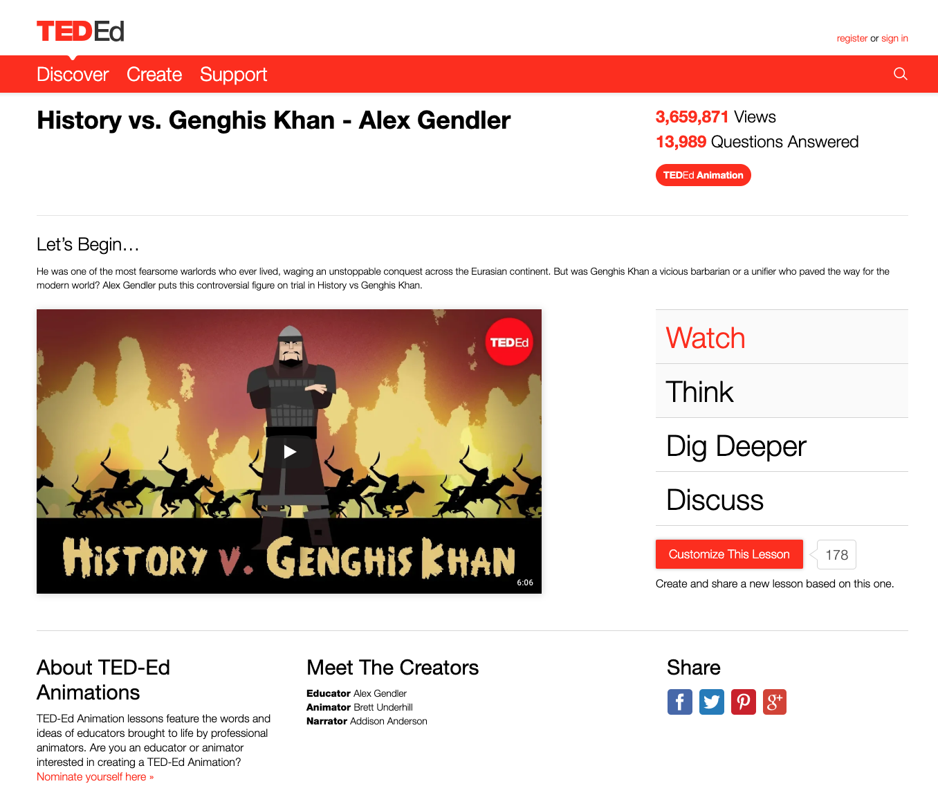 History vs. Genghis Khan Instructional Video