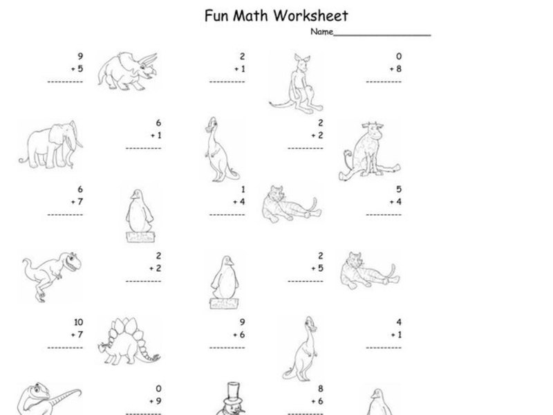 Fun Math 94 Worksheet