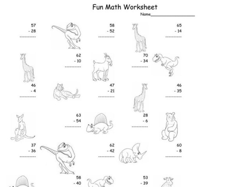Fun Math 7 Worksheet