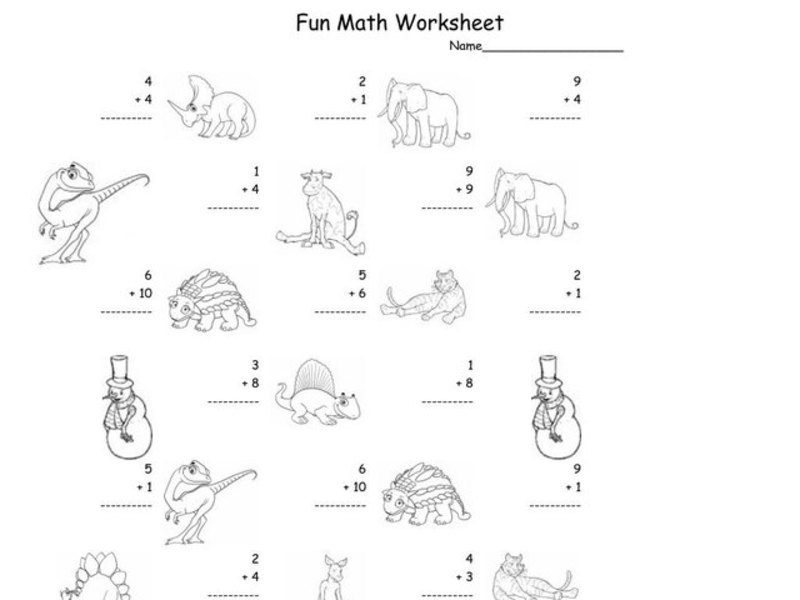 Fun Math 76 Worksheet