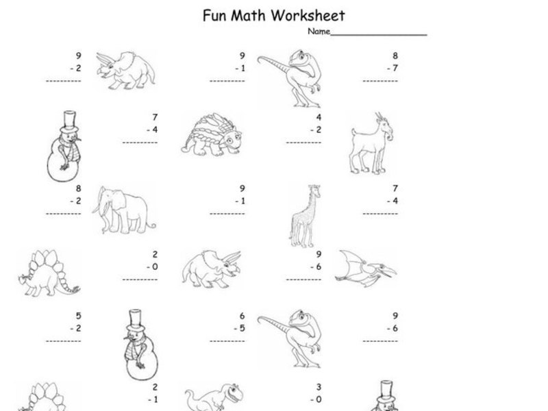 Fun Math 78 Worksheet
