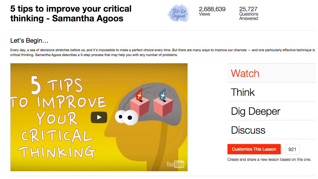 5 Tips to Improve Your Critical Thinking Instructional Video