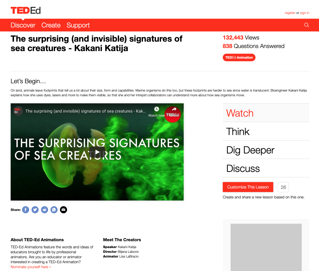 The Surprising (And Invisible) Signatures of Sea Creatures Instructional Video