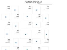 Fun Math Worksheet Worksheet
