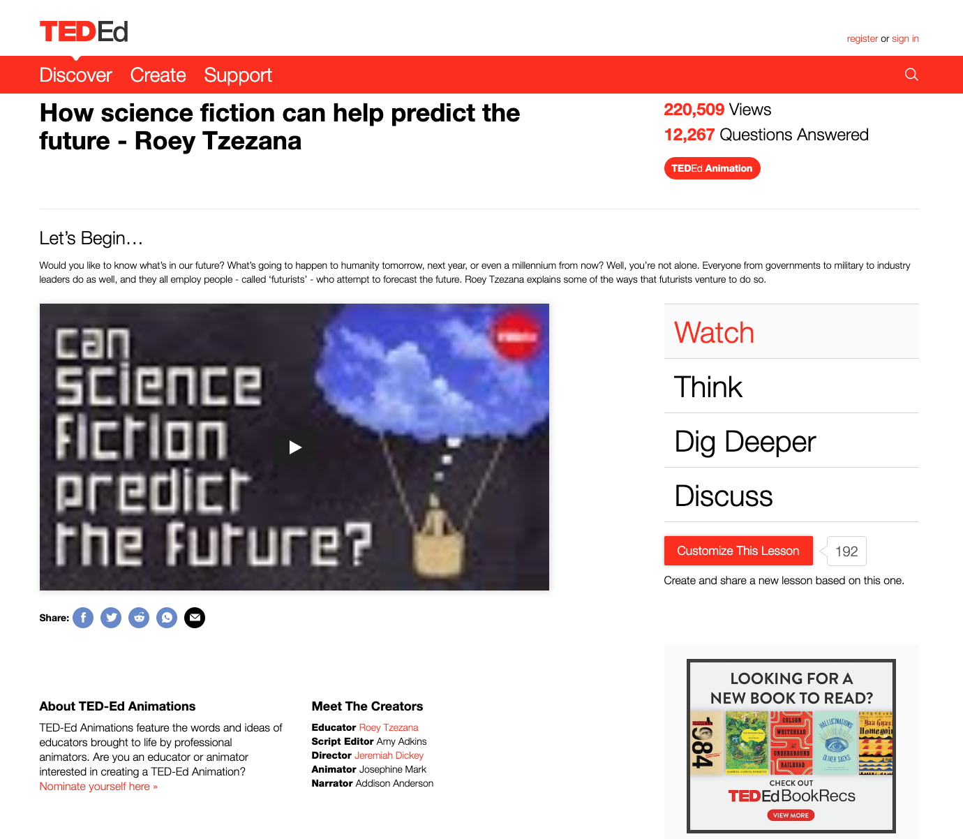 How Science Fiction Can Help Predict the Future Instructional Video