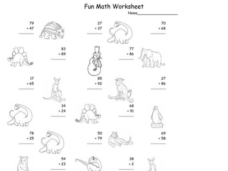 Fun Math Worksheet 27 Worksheet