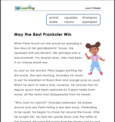 May the Best Prankster Win Worksheet