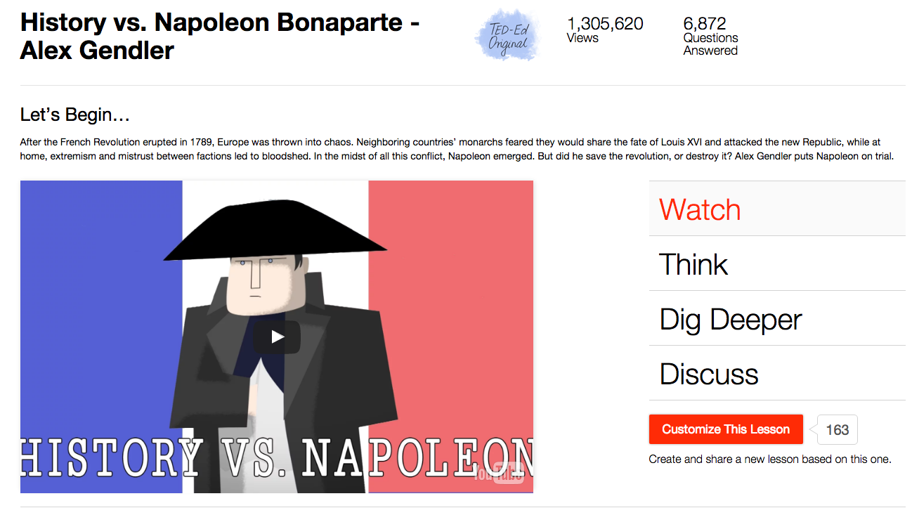 History vs. Napoleon Bonaparte Instructional Video
