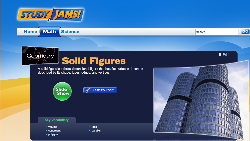 Study Jams! Solid Figures Interactive