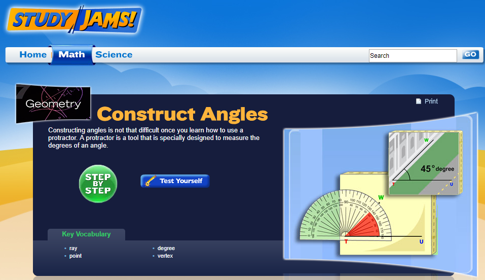 Study Jams! Construct Angles Interactive