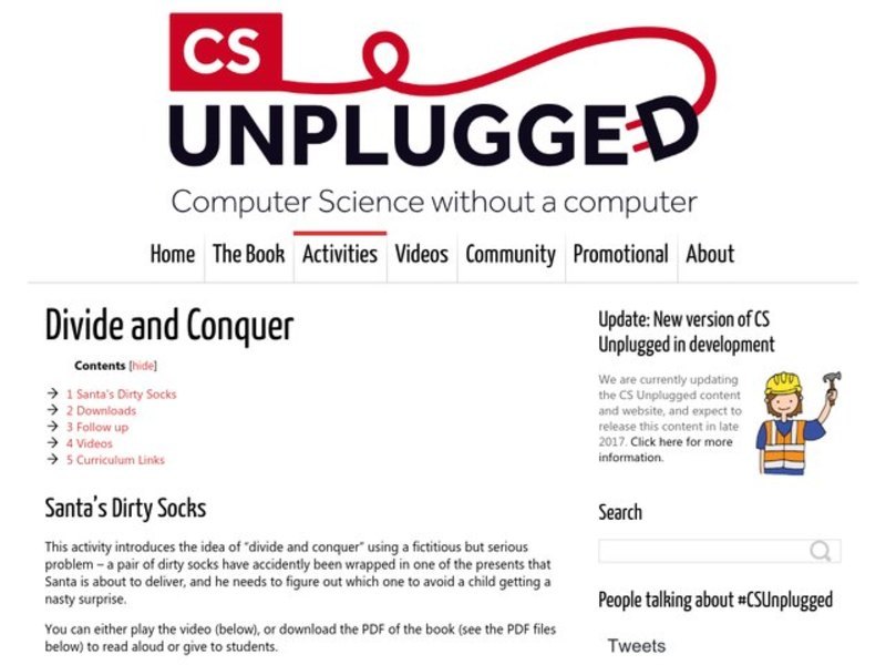 Divide and Conquer—Santa’s Dirty Socks Activity