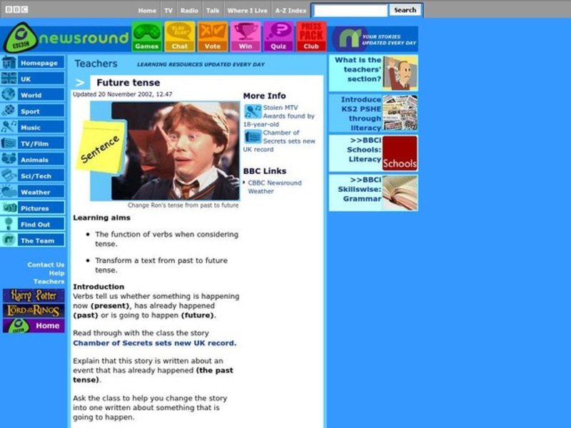 Future tense Lesson Plan