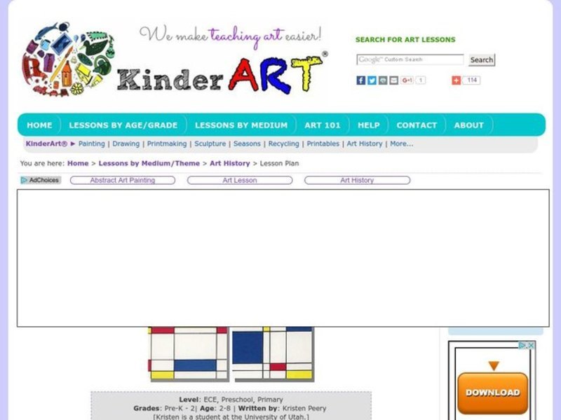 Abstract Art: Line, Shape And Color Lesson Plan