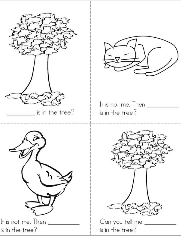 Who Is in the Tree? Book Printables