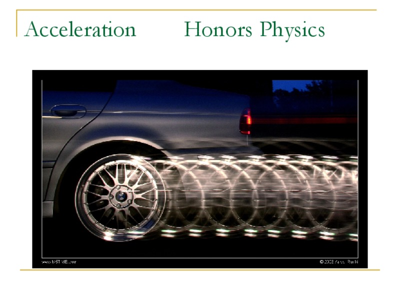 Acceleration PPT