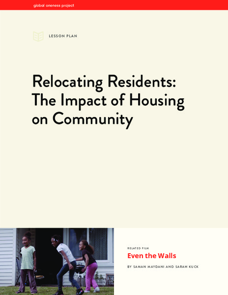 Relocating Residents: The Impact of Housing on Community Lesson Plan