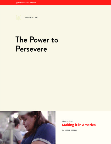 The Power to Persevere Lesson Plan
