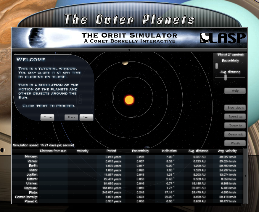 Orbit Simulator Interactive