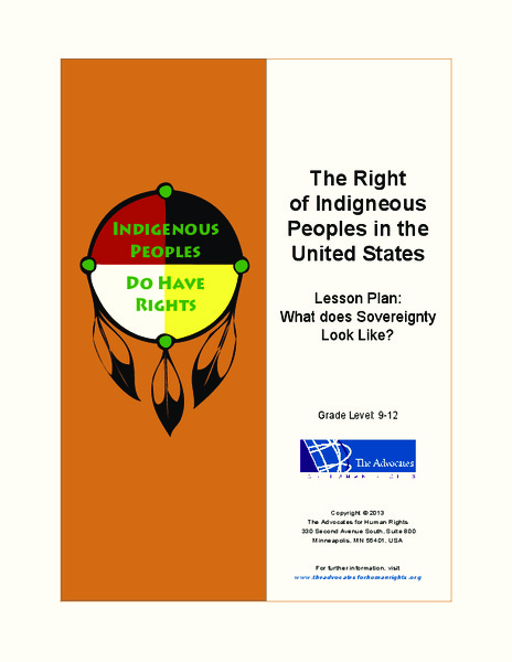 The Right of Indigneous Peoples in the United States Lesson Plan