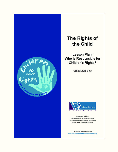 The Rights of the Child Lesson Plan