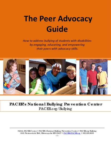 The Peer Advocacy Guide Unit Plan