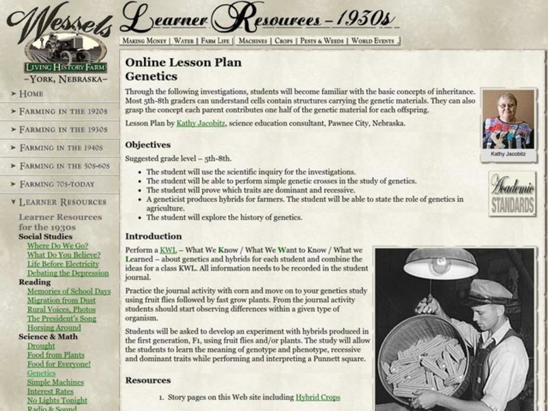 Genetics Lesson Plan