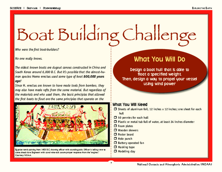 Boat Building Challenge Activity