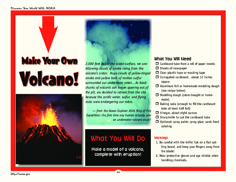 Make Your Own Volcano! Activity