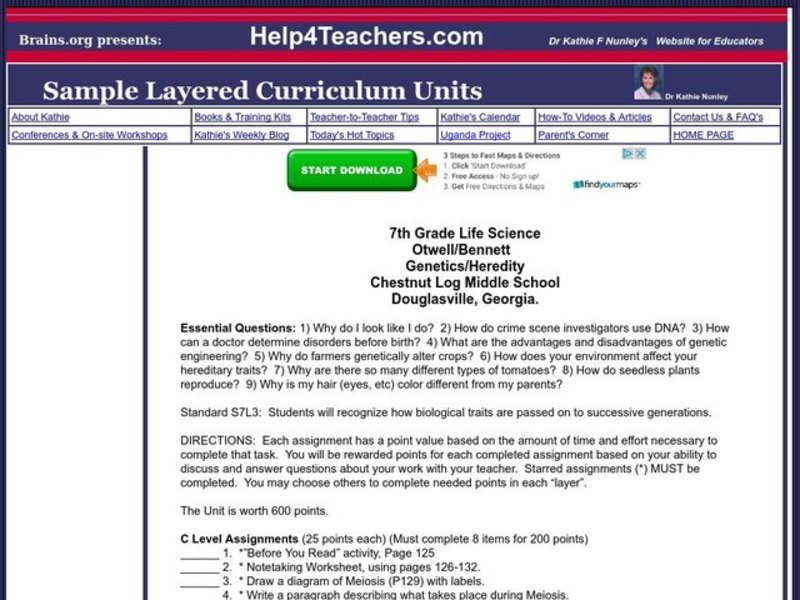 Genetics and Heredity Lesson Plan