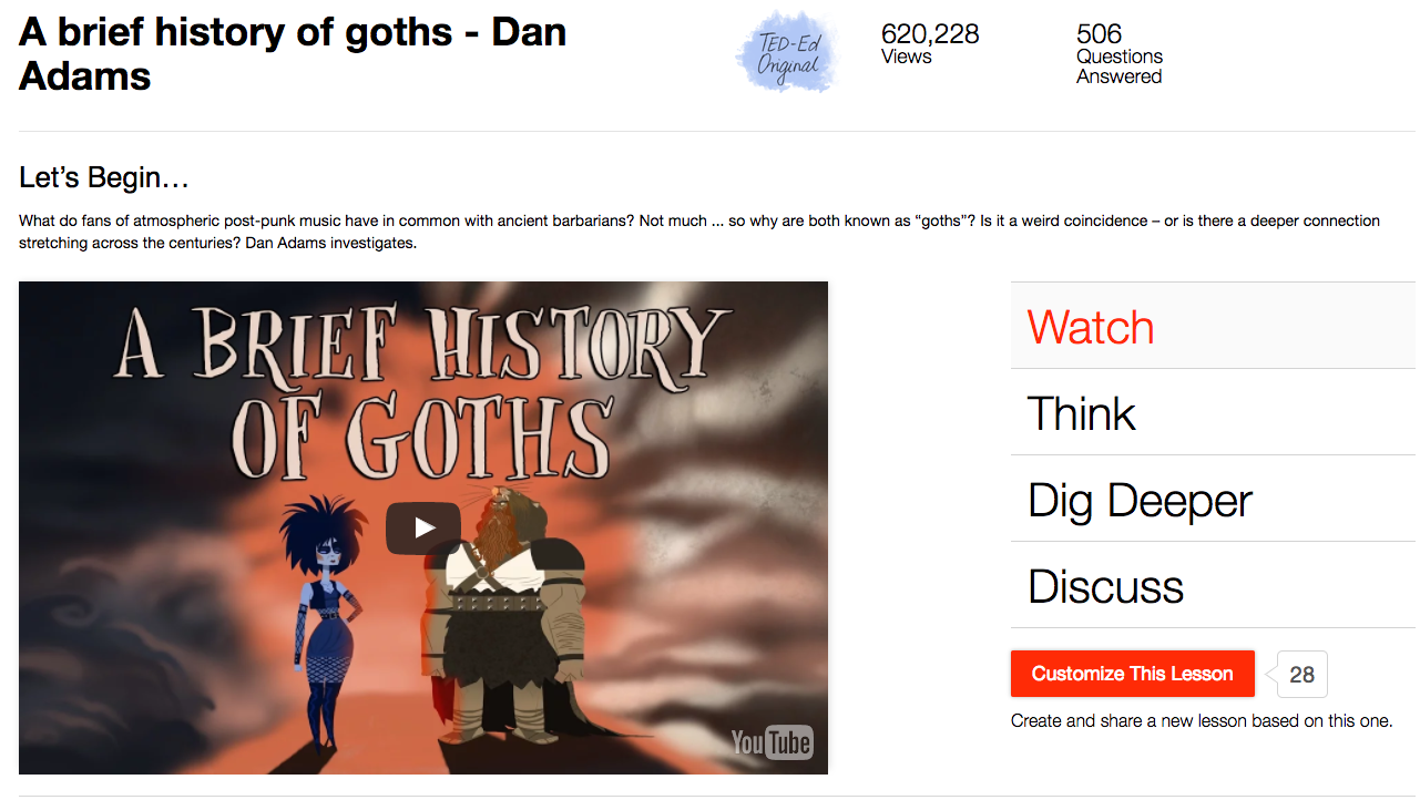 A Brief History of Goths Instructional Video