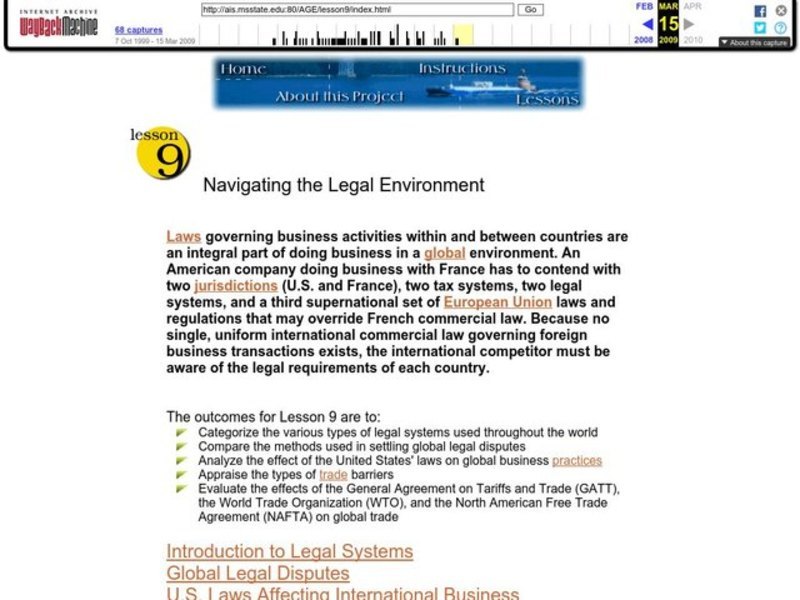 Navigating the Legal Environment Lesson Plan