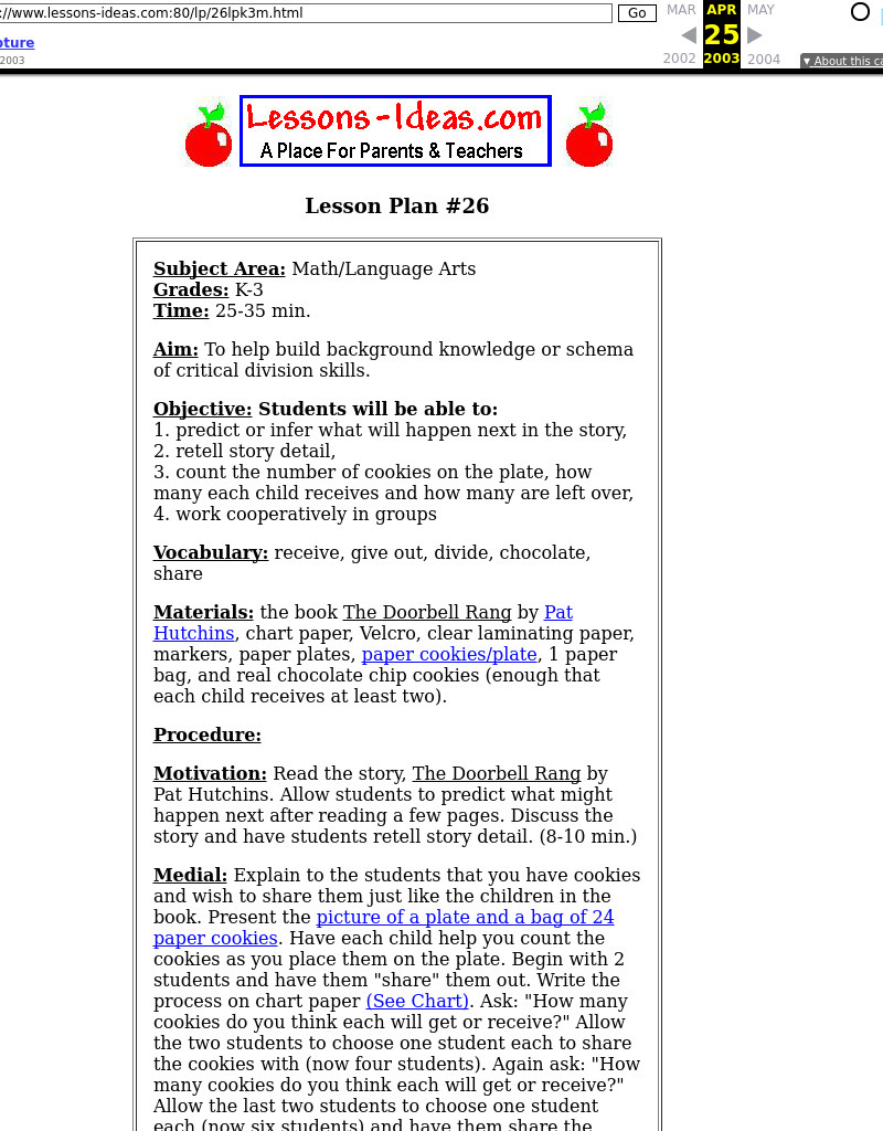 Lesson Plan #26 Lesson Plan