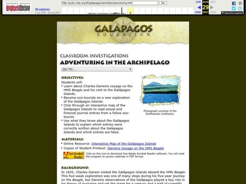 Adventuring in the Archipelago Lesson Plan