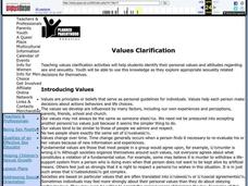 Values Clarification Lesson Plan