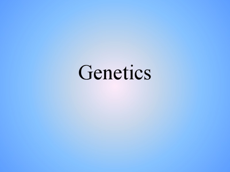 genetics PPT