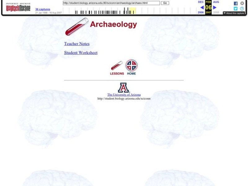 Archaeology Preservation Lab Lesson Plan