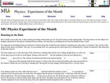 Running in the Rain Lesson Plan