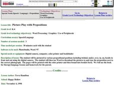 Picture Play with Prepositions Lesson Plan