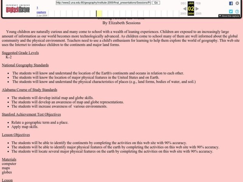 Reading Around the World Lesson Plan