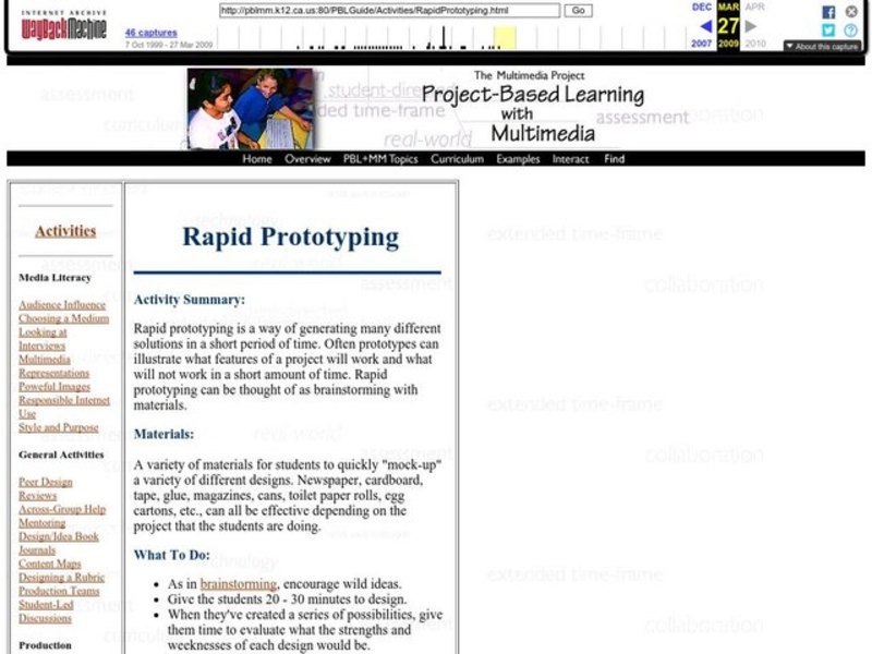 Inventions: Rapid Prototyping Lesson Plan